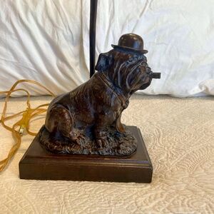 Frederick Cooper Brass Churchill Bulldog lamp
